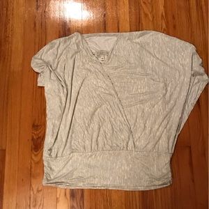 Dolman sleeve shirt with attached tank.